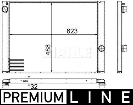 CR1159000P MAHLE Радиатор, охлаждение двигателя