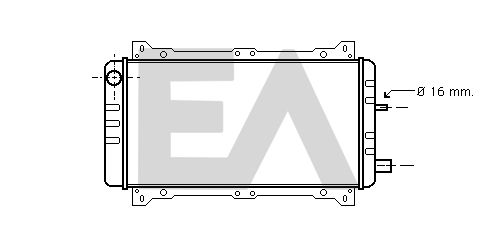 31R22024 EACLIMA Радиатор, охлаждение двигателя