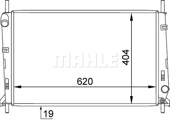 CR1138000S MAHLE Радиатор, охлаждение двигателя