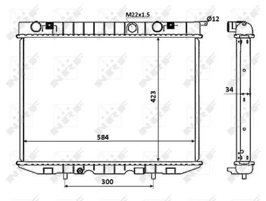 WG1722737 WILMINK GROUP Радиатор, охлаждение двигателя