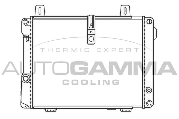 100182 AUTOGAMMA Радиатор, охлаждение двигателя