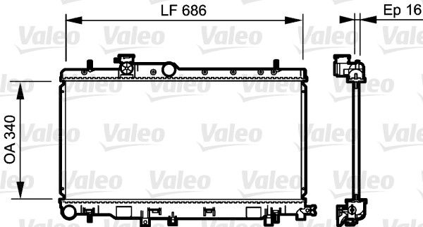 735211 VALEO Радиатор, охлаждение двигателя