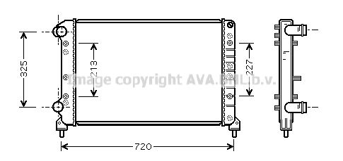 FTA2261 AVA QUALITY COOLING Радиатор, охлаждение двигателя