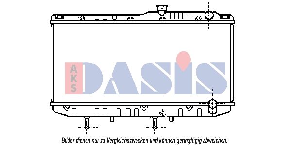 211740N AKS DASIS Радиатор, охлаждение двигателя