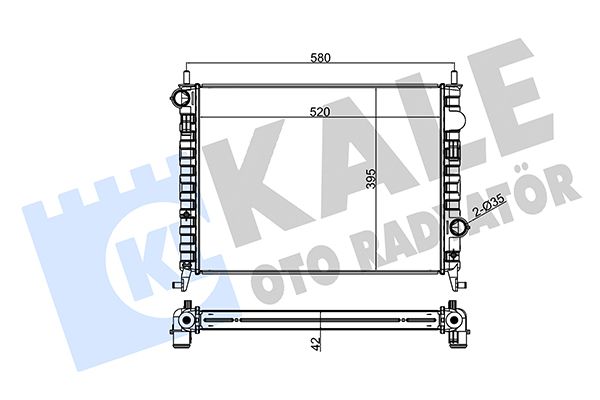 214700 KALE OTO RADYATÖR Радиатор, охлаждение двигателя
