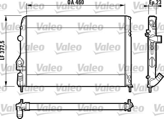 732559 VALEO Радиатор, охлаждение двигателя