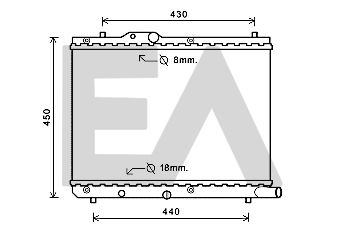 31R69085 EACLIMA Радиатор, охлаждение двигателя