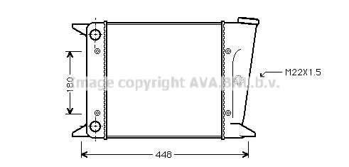 VN2001 AVA QUALITY COOLING Радиатор, охлаждение двигателя