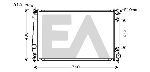 31R71209 EACLIMA Радиатор, охлаждение двигателя