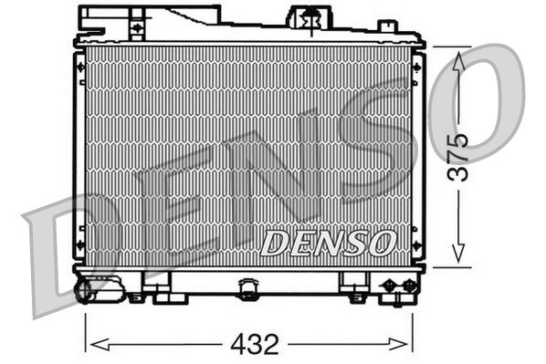 DRM05034 DENSO Радиатор, охлаждение двигателя