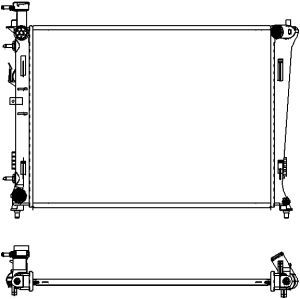 34511012 SAKURA Automotive Радиатор, охлаждение двигателя