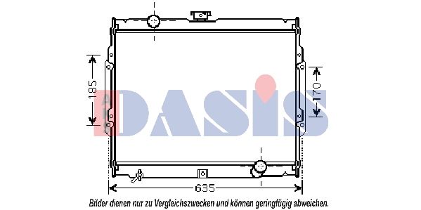 560021N AKS DASIS Радиатор, охлаждение двигателя