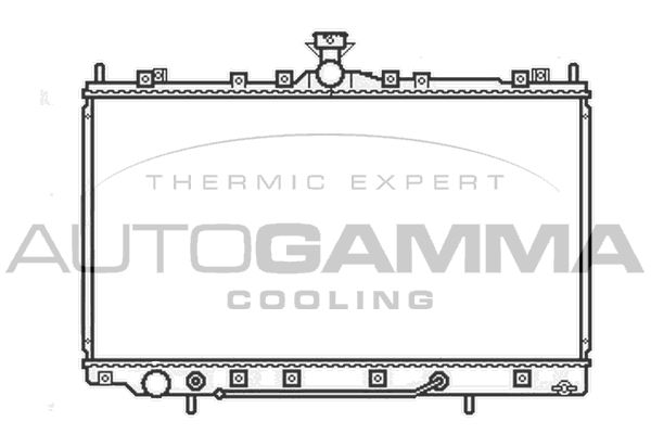 105660 AUTOGAMMA Радиатор, охлаждение двигателя