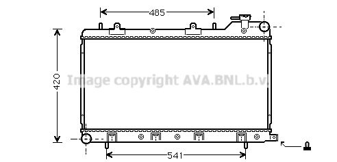 SU2045 AVA QUALITY COOLING Радиатор, охлаждение двигателя