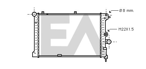 31R54086 EACLIMA Радиатор, охлаждение двигателя