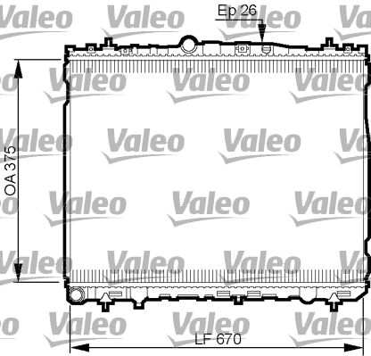 735514 VALEO Радиатор, охлаждение двигателя