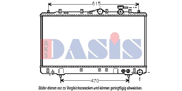 560013N AKS DASIS Радиатор, охлаждение двигателя