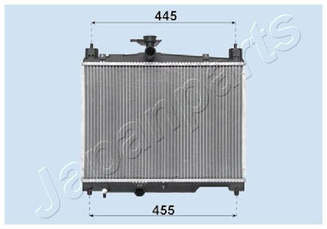 RDA153041 JAPANPARTS Радиатор, охлаждение двигателя