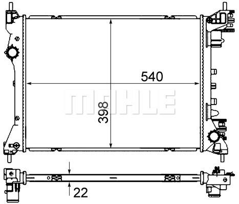 WG2183062 WILMINK GROUP Радиатор, охлаждение двигателя