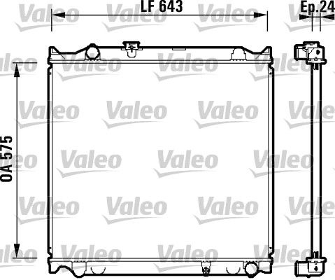 734205 VALEO Радиатор, охлаждение двигателя