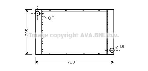 BW2373 AVA QUALITY COOLING Радиатор, охлаждение двигателя