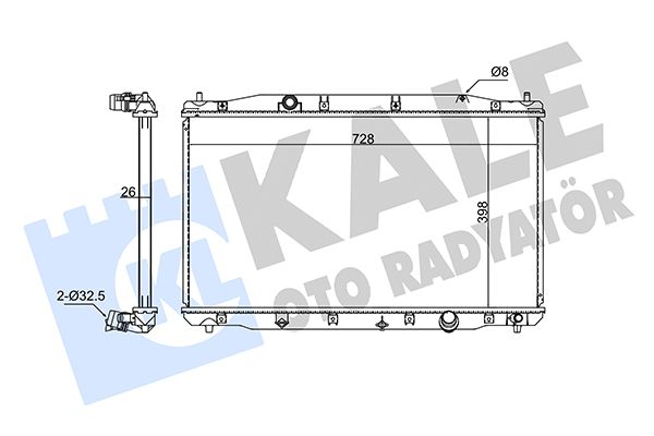 354270 KALE OTO RADYATÖR Радиатор, охлаждение двигателя