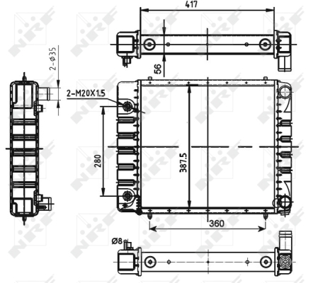 WG1722085 WILMINK GROUP Радиатор, охлаждение двигателя