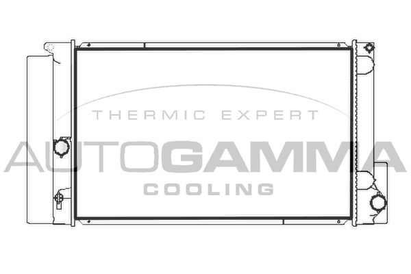 107967 AUTOGAMMA Радиатор, охлаждение двигателя