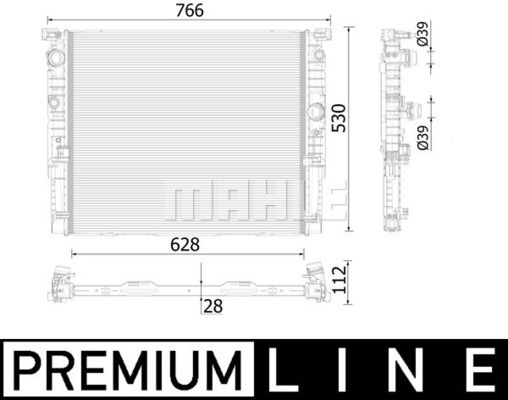 WG2184158 WILMINK GROUP Радиатор, охлаждение двигателя