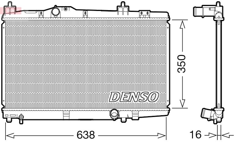 DRM50105 DENSO Радиатор, охлаждение двигателя