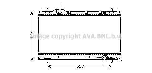 CR2101 AVA QUALITY COOLING Радиатор, охлаждение двигателя