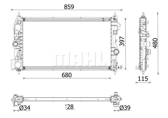 WG2193159 WILMINK GROUP Радиатор, охлаждение двигателя