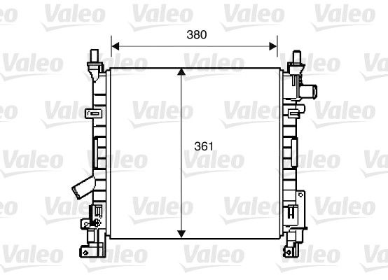 734392 VALEO Радиатор, охлаждение двигателя