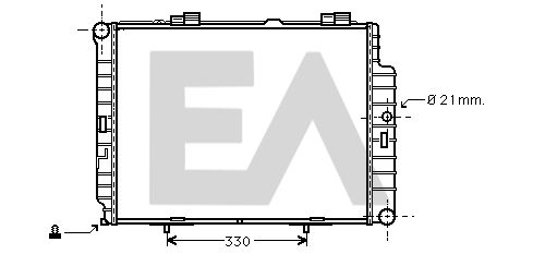 31R50153 EACLIMA Радиатор, охлаждение двигателя