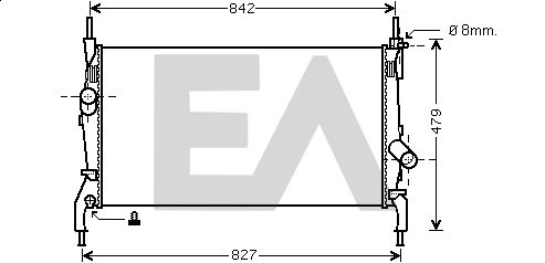 31R22129 EACLIMA Радиатор, охлаждение двигателя