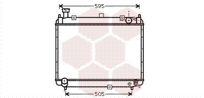 53002233 VAN WEZEL Радиатор, охлаждение двигателя
