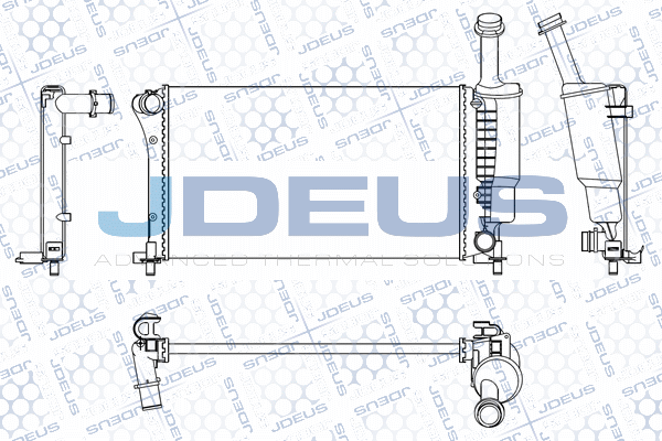 M011017A JDEUS Радиатор, охлаждение двигателя