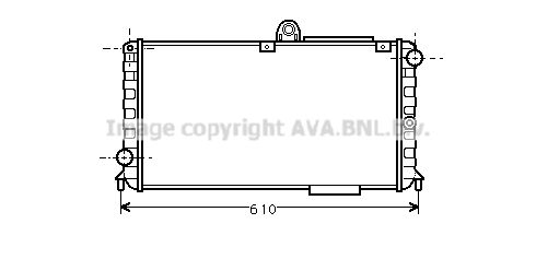 AL2005 AVA QUALITY COOLING Радиатор, охлаждение двигателя