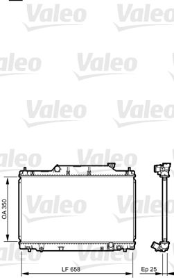 734702 VALEO Радиатор, охлаждение двигателя