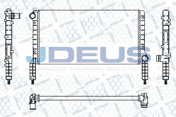 M0110820 JDEUS Радиатор, охлаждение двигателя
