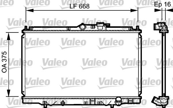 734114 VALEO Радиатор, охлаждение двигателя