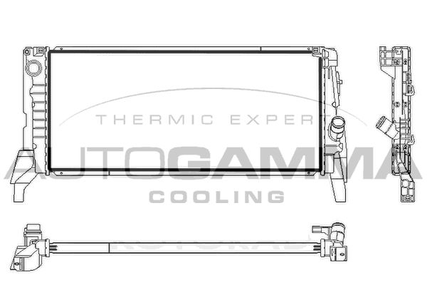 107838 AUTOGAMMA Радиатор, охлаждение двигателя