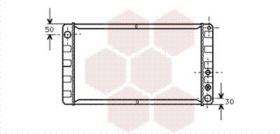 59002055 VAN WEZEL Радиатор, охлаждение двигателя