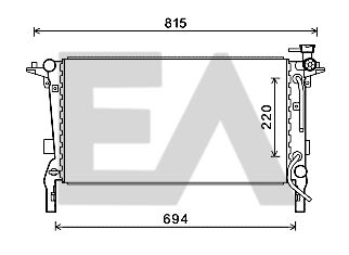 31R28074 EACLIMA Радиатор, охлаждение двигателя