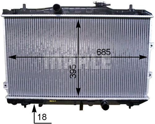 WG2182652 WILMINK GROUP Радиатор, охлаждение двигателя