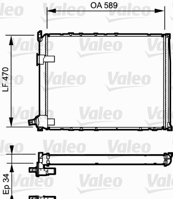 730548 VALEO Радиатор, охлаждение двигателя