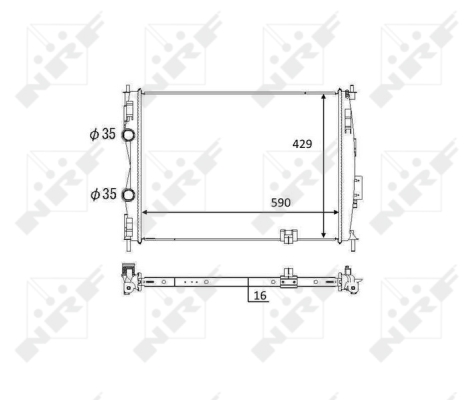 WG1723611 WILMINK GROUP Радиатор, охлаждение двигателя