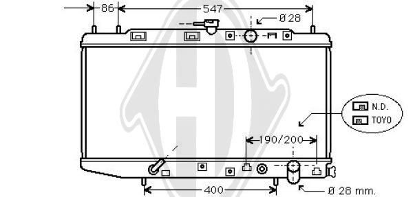 DCM2146 DIEDERICHS Радиатор, охлаждение двигателя