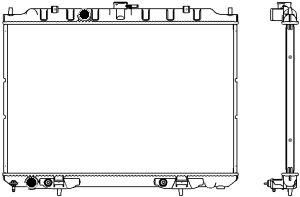 33411034 SAKURA Automotive Радиатор, охлаждение двигателя