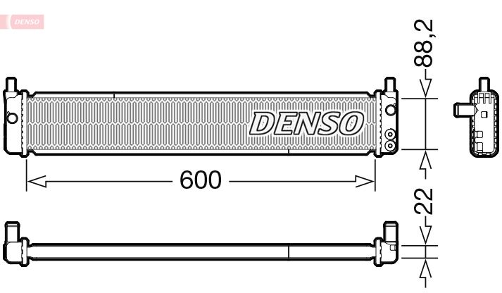 DRM50135 DENSO Радиатор, охлаждение двигателя